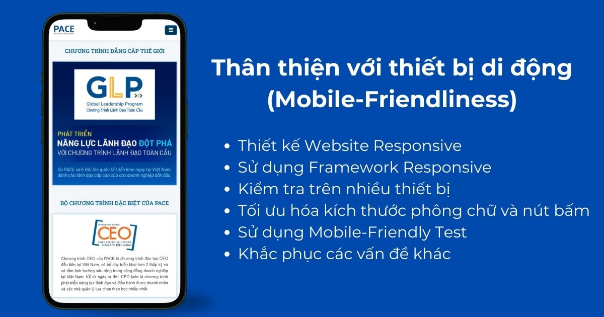 tối ưu website thân thiện với mobile