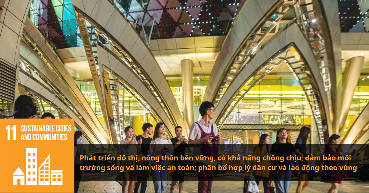 Mục tiêu 11: Các thành phố và cộng đồng bền vững - Sustainable cities and communities