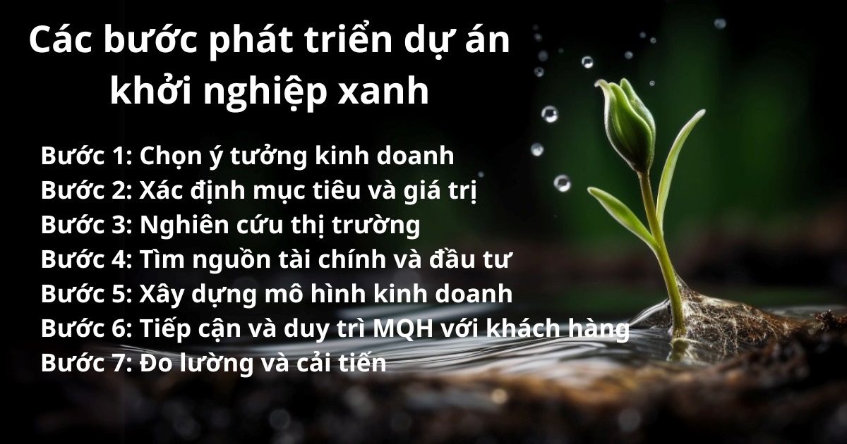 các bước khởi nghiệp xanh